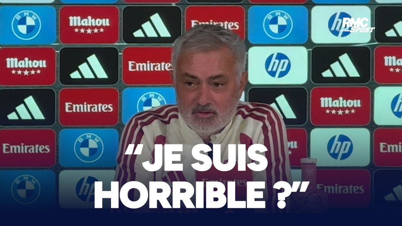 “Je suis horrible ?” demande Mourinho à un journaliste après une question sur sa barbe