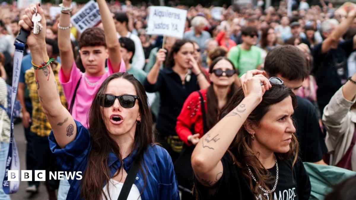 Protesters across Spain demand action over housing crisis
