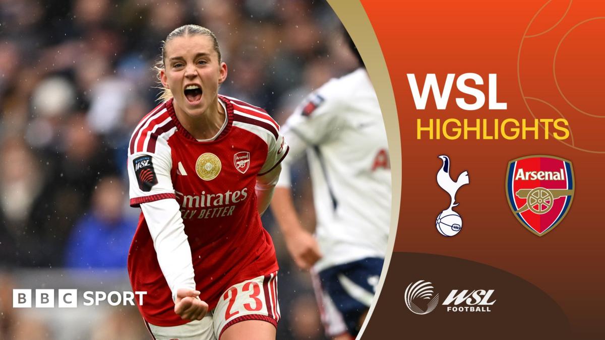 Women’s Super League: Tottenham 1-2 Arsenal – highlights