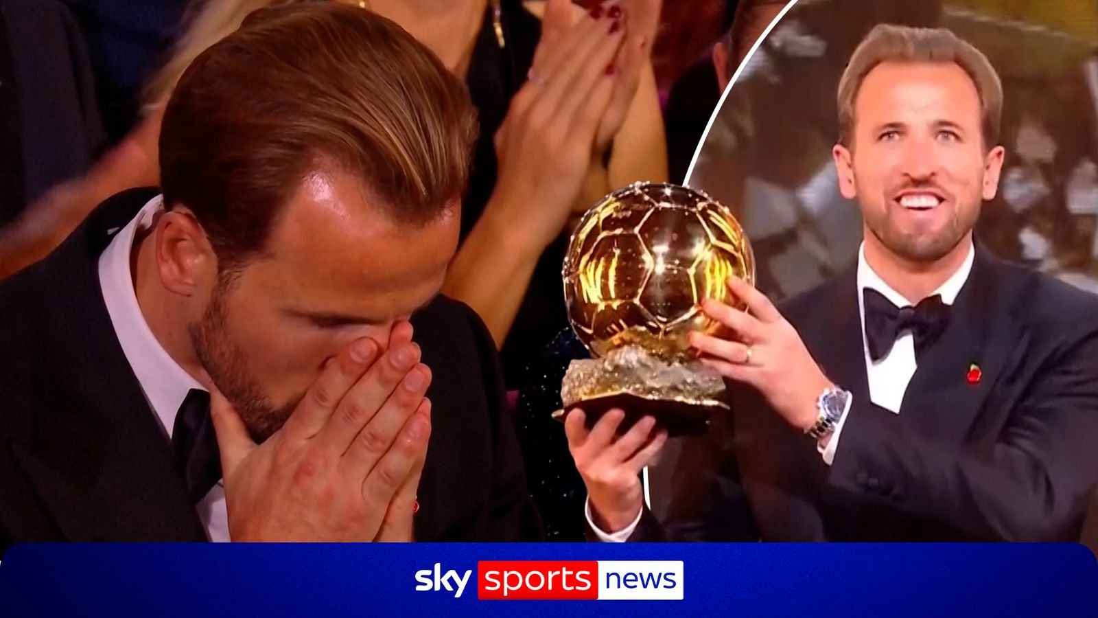 Winning MOMENT! Harry Kane claims 2026 Ballon d'Or award!