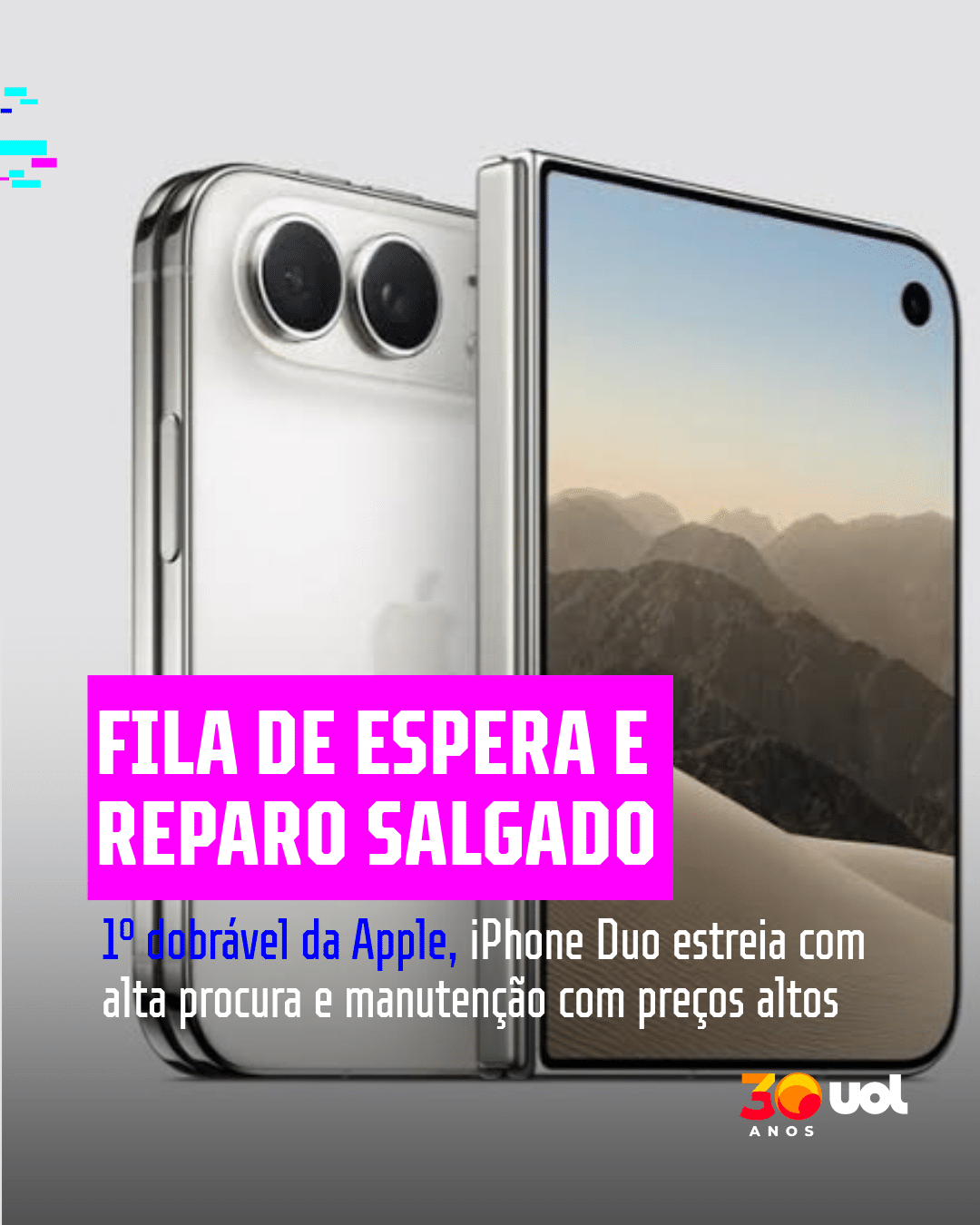 Fila de espera e reparo salgado: os prós e contras do 1º iPhone dobrável