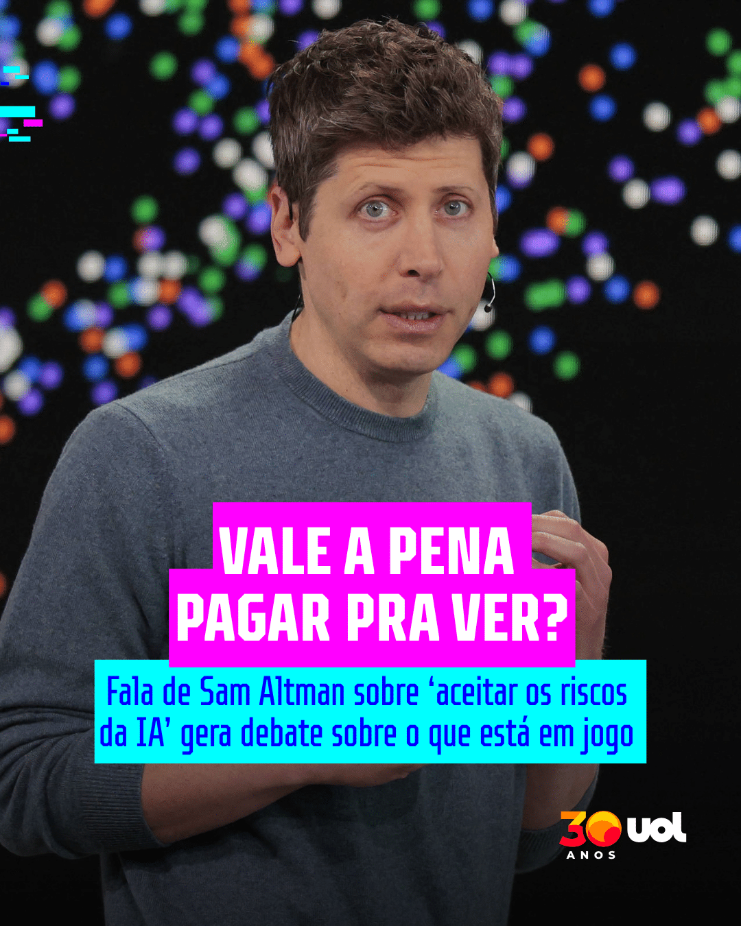 Paga pra ver? Fala de Altman sobre aceitar riscos da IA gera debates
