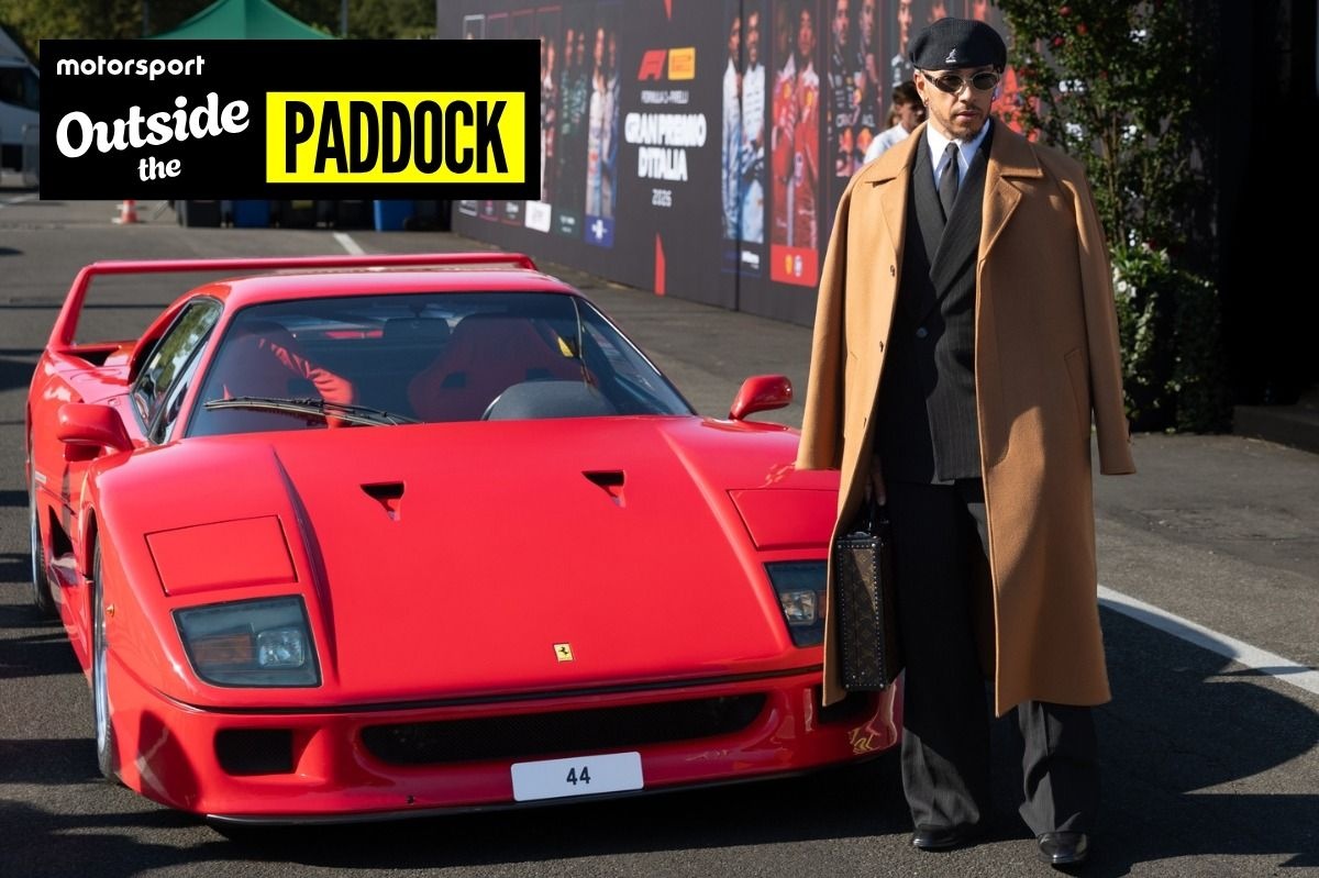 Lewis Hamilton’s custom Monza outfit revealed after iconic Ferrari F40 photoshoot